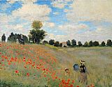 Claude Monet Wild Poppies Near Argenteuil painting